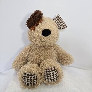 Lambs & Ivy Bow Wow Wilson Brown Dog Plush Shaggy 15" 2016 Stuffed Animal Toy